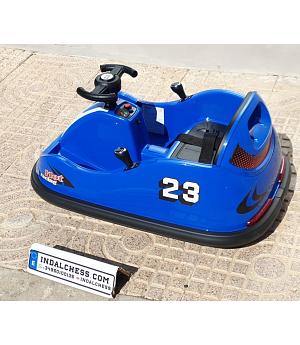 AUTO CHOQUE CON GIRO 360º, 2 MOTORES DE 12V, AZUL Y MANDO RC PARENTAL - LE9567